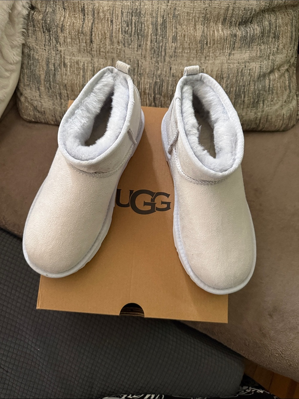 UGG kids classic mini Boots - Light Gray